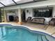 Enjoy this large pool and screened patio area at 18029 Ohara Dr, Port Charlotte, FL 33948