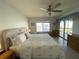King-size bed,waterfront views, and ample closet space at 3600 Bal Harbor Blvd # 2-O, Punta Gorda, FL 33950