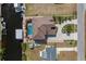 Bird's-eye view of a waterfront home, showcasing its layout and canal-side location at 18189 Ohara Dr, Port Charlotte, FL 33948