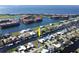 Aerial view showing waterfront property location at 2817 Coral Way, Punta Gorda, FL 33950