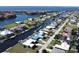 Aerial view of canal front property at 2817 Coral Way, Punta Gorda, FL 33950