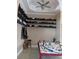 Game room with a collection of hats and a model train setup at 2761 Newman Dr, North Port, FL 34288