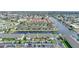 Aerial view of waterfront property, showcasing building location and parking at 4000 Bal Harbor Blvd # 214, Punta Gorda, FL 33950