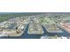 Aerial view of waterfront community with lush landscaping and golf course at 4000 Bal Harbor Blvd # 214, Punta Gorda, FL 33950