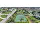 Aerial view of community tennis court at 4000 Bal Harbor Blvd # 214, Punta Gorda, FL 33950
