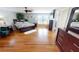 Spacious main bedroom with hardwood floors and a large window at 10034 Winding River Rd, Punta Gorda, FL 33950