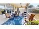 Enjoy this screened patio with outdoor seating at 10034 Winding River Rd, Punta Gorda, FL 33950