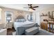 Main bedroom with a comfortable bed and plenty of storage at 4530 Irdell Ter, North Port, FL 34288