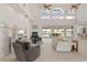 Open living space with water views from sliding glass doors at 1060 San Mateo Dr, Punta Gorda, FL 33950