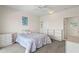 Bedroom with built-in shelving and water view at 1060 San Mateo Dr, Punta Gorda, FL 33950