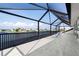 Screened balcony overlooking the canal and neighborhood at 1060 San Mateo Dr, Punta Gorda, FL 33950