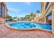 Inviting outdoor pool with ample seating at 8750 Midnight Pass Rd # 202, Sarasota, FL 34242