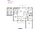 Detailed floor plan showcasing the layout of this 3-bedroom, 2-bath home with a 2-car garage at 17184 Wintergarden Ave, Port Charlotte, FL 33948