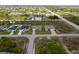 Aerial view showing home's location in a residential neighborhood at 15512 Greenwood Ave, Port Charlotte, FL 33981