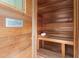 Clean and well-maintained wooden sauna with bench seating at 1081 Coronado Dr, Punta Gorda, FL 33950