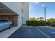 Covered parking garage with numbered parking spaces at 1500 Park Beach Cir # 3C, Punta Gorda, FL 33950