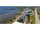 Wide aerial view of waterfront condo, showing surrounding area at 1500 Park Beach Cir # 3C, Punta Gorda, FL 33950