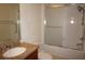 Bathroom with granite countertop and shower/tub combo at 87 Vivante Blvd # 8742, Punta Gorda, FL 33950