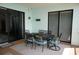 Balcony with dining table and chairs at 87 Vivante Blvd # 8742, Punta Gorda, FL 33950