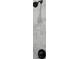 Close-up of shower head with marble-look tile and bronze hardware at 13348 Rayburn Ln, Port Charlotte, FL 33981