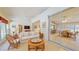 Inviting living room with a view of the pool area and a comfortable seating arrangement at 7263 Sablon Rd, North Port, FL 34291