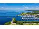 Aerial view of marina and waterfront property at 150 Harborside Ave # 314, Punta Gorda, FL 33950