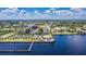 Aerial view of waterfront property with resort amenities at 150 Harborside Ave # 314, Punta Gorda, FL 33950