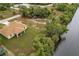Aerial view of house and surrounding area at 820 Bowman Ter, Port Charlotte, FL 33953
