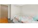 Cozy bedroom with a double bed and built-in closet at 6405 Kilohee Ct, North Port, FL 34287