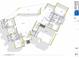 Plumbing schematic of a home with multiple bathrooms and a large kitchen at 1426 Mineo Dr, Punta Gorda, FL 33950