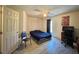 Cozy bedroom with double bed, desk, and chair at 1629 Birchcrest Blvd, Port Charlotte, FL 33952