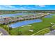 Property location shown in an aerial view of the golf course community at 15999 Grassland Ln # 3221, Punta Gorda, FL 33982