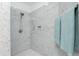 Large walk-in shower with marble tile and fixtures at 85 Vivante Blvd # 8534, Punta Gorda, FL 33950