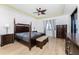 Main bedroom with hardwood floors and water views at 85 Vivante Blvd # 8534, Punta Gorda, FL 33950