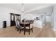 Dining room with hardwood floors and hutch at 85 Vivante Blvd # 8534, Punta Gorda, FL 33950