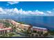 Aerial view of waterfront condo building at 85 Vivante Blvd # 8534, Punta Gorda, FL 33950