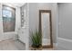 Clean bathroom with subway tile and a modern vanity at 9978 Audrey St, Port Charlotte, FL 33981