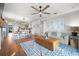 Light and airy living room with hardwood floors, and open floor plan at 43789 Cattleman Dr, Punta Gorda, FL 33982