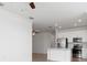Modern kitchen with island and stainless steel appliances at 14121 Heritage Landing Blvd # 731, Punta Gorda, FL 33955