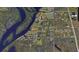 Waterfront lot location shown via overhead map view at 28976 Gin Ln, Punta Gorda, FL 33982