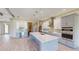 Modern kitchen with stainless steel appliances and large island at 28976 Gin Ln, Punta Gorda, FL 33982