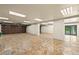 Finished garage with herringbone tile flooring and ample space at 21321 Harborside Blvd, Port Charlotte, FL 33952