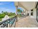 Elegant balcony overlooking pool and lush landscape at 21321 Harborside Blvd, Port Charlotte, FL 33952