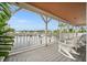 Relaxing community porch with rocking chairs and water views at 21321 Harborside Blvd, Port Charlotte, FL 33952