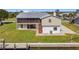 Aerial shot of the home showcasing a waterfront property at 24313 Pirate Harbor Blvd, Punta Gorda, FL 33955
