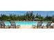 Resort-style pool with lounge chairs and lush landscaping, perfect for relaxation and recreation at 7168 W Lenox Cir, Punta Gorda, FL 33950