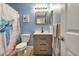 Bathroom with a sea turtle shower curtain at 3300 Loveland Blvd # 1301, Punta Gorda, FL 33980