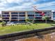 Unit 121 highlighted in an aerial view of the waterfront property at 1601 Park Beach Cir # 121/7, Punta Gorda, FL 33950