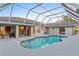 Spacious pool and patio with covered lanai. Great for Florida living at 5001 Richmond Ter, North Port, FL 34287