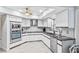Modern kitchen with stainless steel appliances and granite countertops at 5001 Richmond Ter, North Port, FL 34287